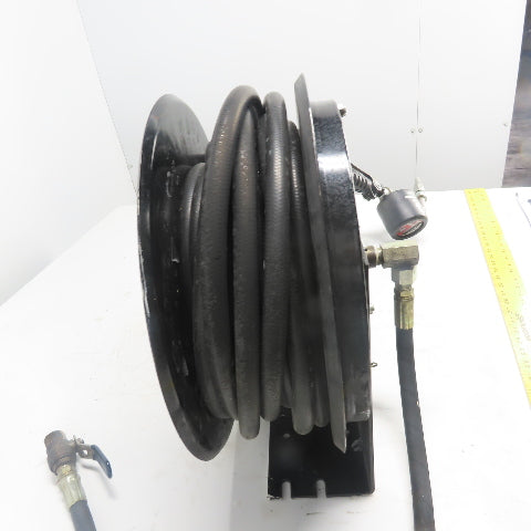 Balcrank 2120-013 50' x1/2" Medium Pressure Oil Hose Reel W/Graco Dispense Meter