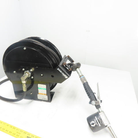 Balcrank 2120-013 50' x1/2" Medium Pressure Oil Hose Reel W/Graco Dispense Meter