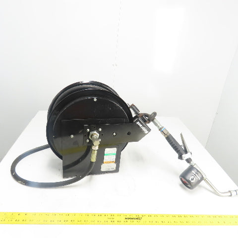 Balcrank 2120-013 50' x1/2" Medium Pressure Oil Hose Reel W/Graco Dispense Meter