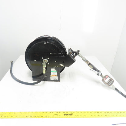 Balcrank 2120-013 50' x1/2" Medium Pressure Oil Hose Reel W/Graco Dispense Meter