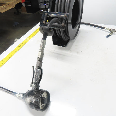 Balcrank 2120-013 50' x1/2" Medium Pressure Oil Hose Reel W/Graco Dispense Meter