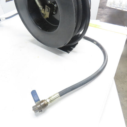 Balcrank 2120-013 50' x1/2" Medium Pressure Oil Hose Reel W/Graco Dispense Meter