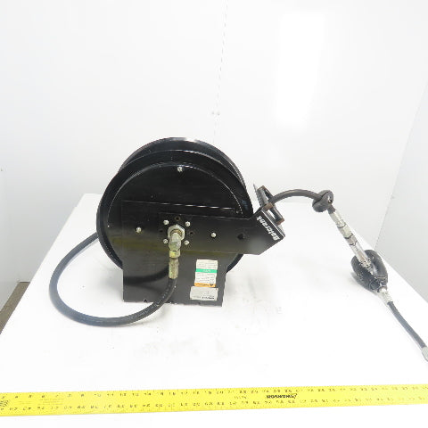 Balcrank 2120-013 50' x1/2" Medium Pressure Oil Hose Reel W/Graco Dispense Meter