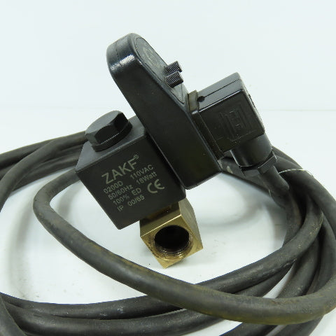 Zakf 0200D Air Compressor, Dryer Tank Electronic Drain Valve & Timer 110VAC 1/2"