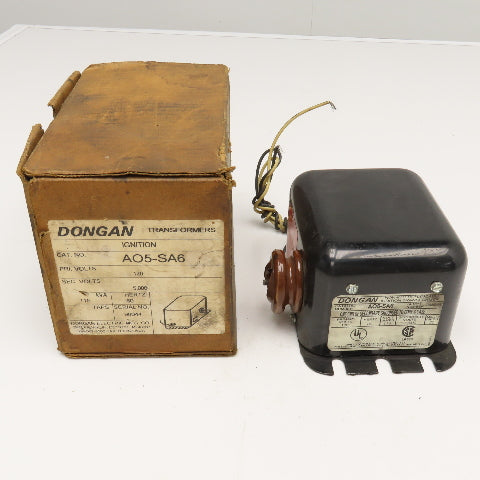 Dongan AO5-SA6 120V Ignition Transformer 5,000V Sec. .115kVa