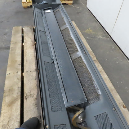 1/2HP 4" OD Chip Conveyor Trash Screw Auger Trough 16FPM 220V 3PH 76"x16"Intake