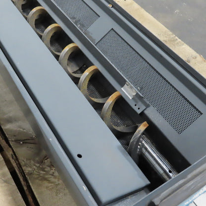 1/2HP 4" OD Chip Conveyor Trash Screw Auger Trough 16FPM 220V 3PH 76"x16"Intake