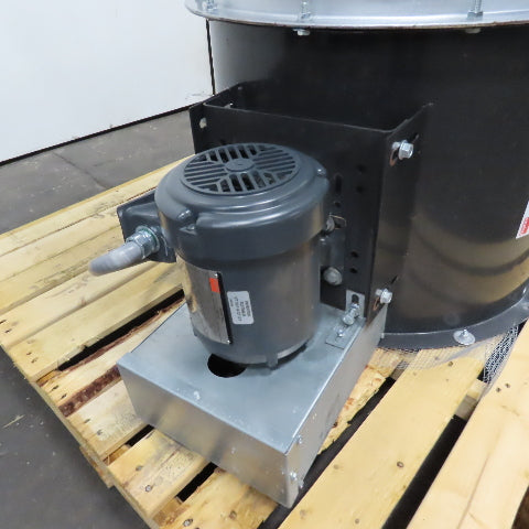 Dayton 3C411 24" Clean Air Tubeaxial Fan .5HP 230/460V 3PH Belt Drive Tested