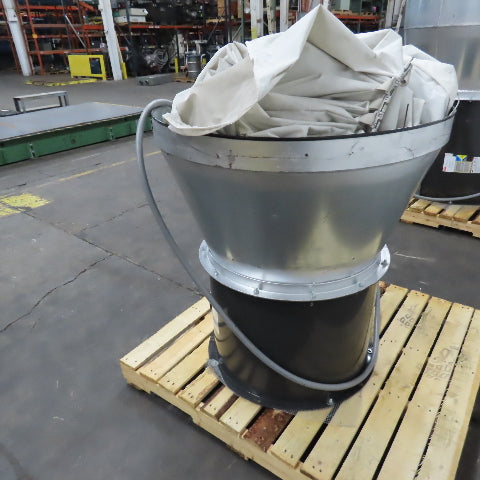Dayton 3C411 24" Clean Air Tubeaxial Fan .5HP 230/460V 3PH Belt Drive Tested