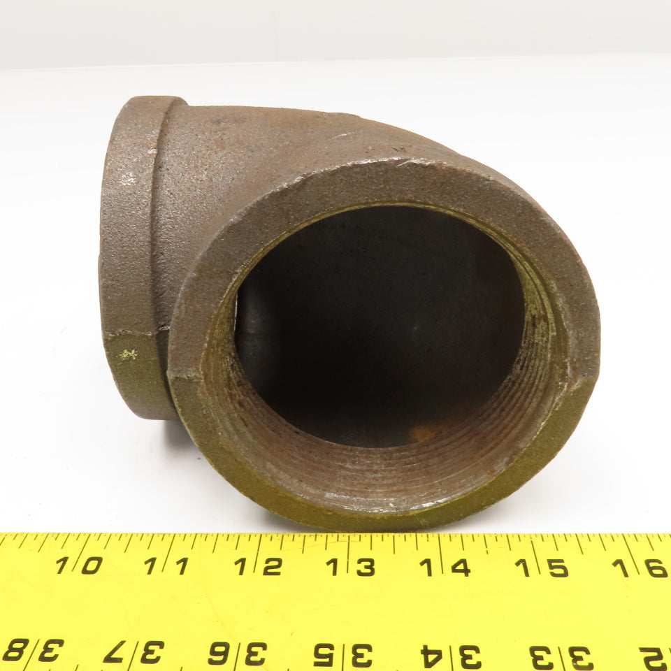SCI 3" Malleable Black Iron Pipe Elbow 90°