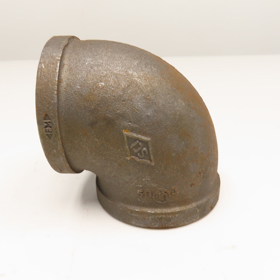 SCI 3" Malleable Black Iron Pipe Elbow 90°