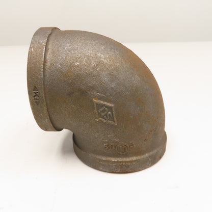 SCI 3" Malleable Black Iron Pipe Elbow 90°
