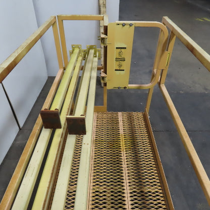 36" x 60" Scaffold Safety Cage Basket Platform W/ 42" Railing 18" Gate & 6 Posts