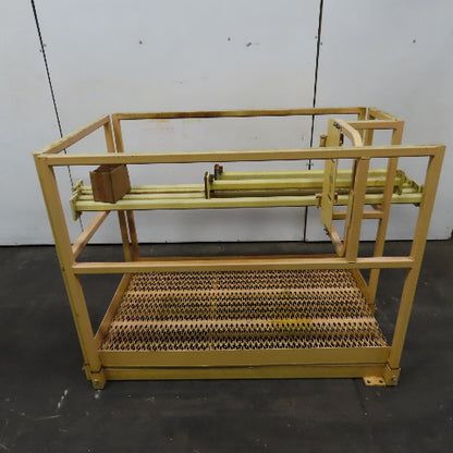 36" x 60" Scaffold Safety Cage Basket Platform W/ 42" Railing 18" Gate & 6 Posts