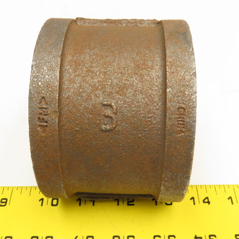SCI 3" Malleable Black Iron Pipe Coupling Coupler