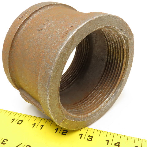 SCI 3" Malleable Black Iron Pipe Coupling Coupler