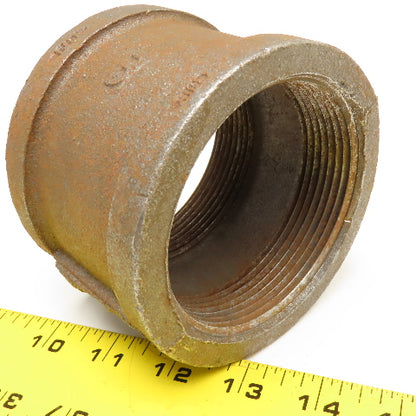 SCI 3" Malleable Black Iron Pipe Coupling Coupler