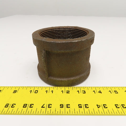 SCI 3" Malleable Black Iron Pipe Coupling Coupler