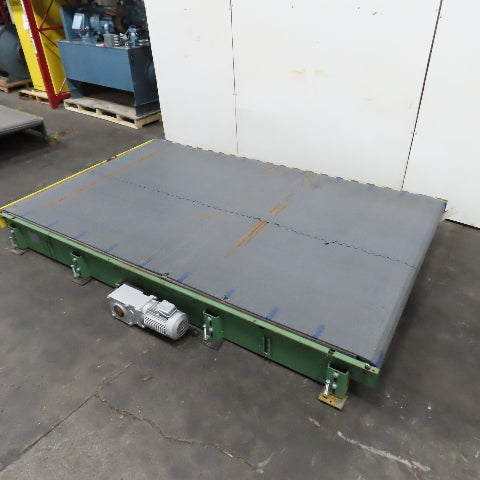 C & M 10' x 6' Slide Bed Conveyor W/ Table Top Belt 68FPM 230/460V 3PH 2HP