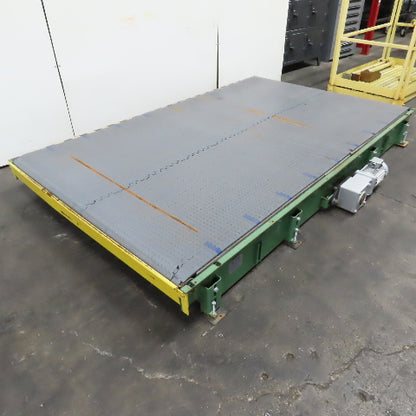 C & M 10' x 6' Slide Bed Conveyor W/ Table Top Belt 68FPM 230/460V 3PH 2HP