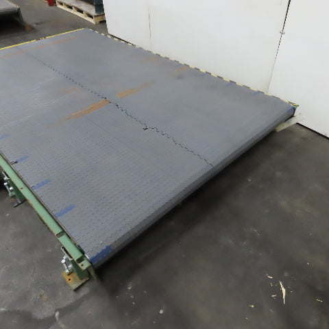 C & M 10' x 6' Slide Bed Conveyor W/ Table Top Belt 68FPM 230/460V 3PH 2HP