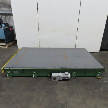 C & M 10' x 6' Slide Bed Conveyor W/ Table Top Belt 68FPM 230/460V 3PH 2HP