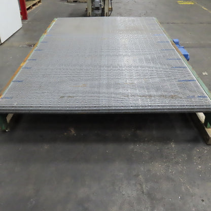 C & M 10' x 6' Slide Bed Conveyor W/ Table Top Belt 230/460V 3PH 2HP