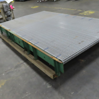 C & M 10' x 6' Slide Bed Conveyor W/ Table Top Belt 230/460V 3PH 2HP