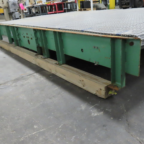 C & M 10' x 6' Slide Bed Conveyor W/ Table Top Belt 230/460V 3PH 2HP