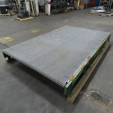 C & M 10' x 6' Slide Bed Conveyor W/ Table Top Belt 230/460V 3PH 2HP