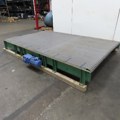 C & M 10' x 6' Slide Bed Conveyor W/ Table Top Belt 230/460V 3PH 2HP
