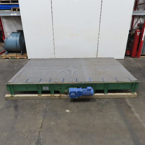 C & M 10' x 6' Slide Bed Conveyor W/ Table Top Belt 230/460V 3PH 2HP