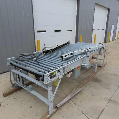 ACS 57" x 13' Powered Roller Belt Lift 90° Transfer Conveyor 116FPM 54" BF