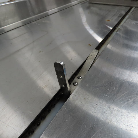 STS 11' Long x 42" Wide Stainless Top Carton Box Pull/Push Drag Conveyor .25HP
