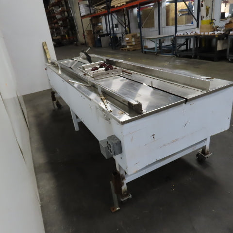STS 11' Long x 42" Wide Stainless Top Carton Box Pull/Push Drag Conveyor .25HP