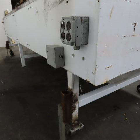 STS 11' Long x 42" Wide Stainless Top Carton Box Pull/Push Drag Conveyor .25HP