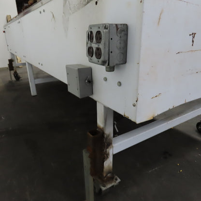 STS 11' Long x 42" Wide Stainless Top Carton Box Pull/Push Drag Conveyor .25HP