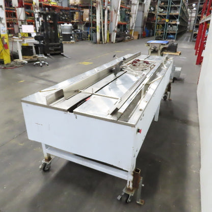 STS 11' Long x 42" Wide Stainless Top Carton Box Pull/Push Drag Conveyor .25HP