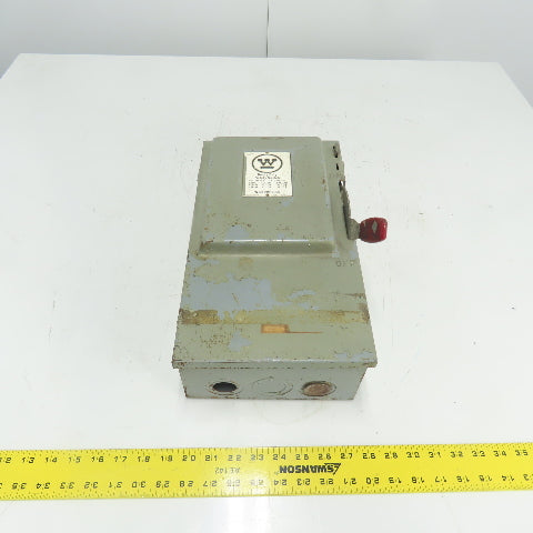 Westinghouse HF362 60A Fusible Heavy Duty Safety Disconnect Switch 600 ...