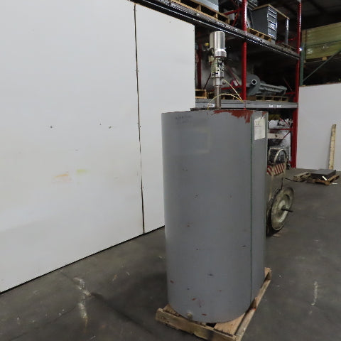 240 Gallon Vertical Oval Oil Fuel Tank W/ Balcrank Air Pump 5:1 Mod 1130-001