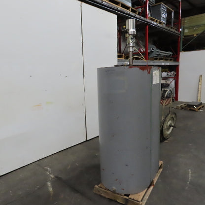 240 Gallon Vertical Oval Oil Fuel Tank W/ Balcrank Air Pump 5:1 Mod 1130-001