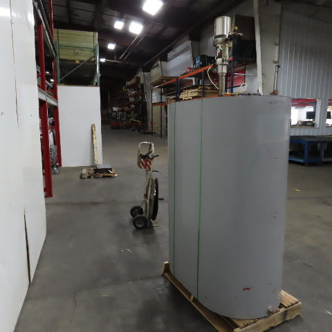 240 Gallon Vertical Oval Oil Fuel Tank W/ Balcrank Air Pump 5:1 Mod 1130-001