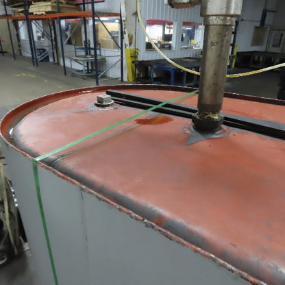 240 Gallon Vertical Oval Oil Fuel Tank W/ Balcrank Air Pump 5:1 Mod 1130-001