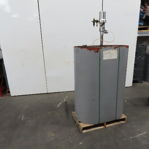 240 Gallon Vertical Oval Oil Fuel Tank W/ Balcrank Air Pump 5:1 Mod 1130-001