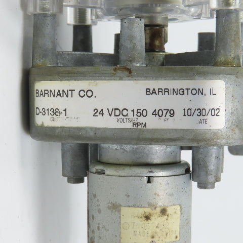 Barnant D-3138-1 Cole-Parmer Masterflex 3,358,609 & 2091050PG1M2910