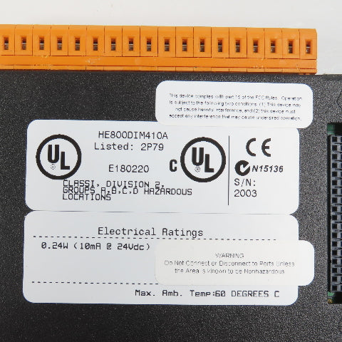 Horner HE800DIM410A 32 Point Digital Input Module DIM410 12-24VDC