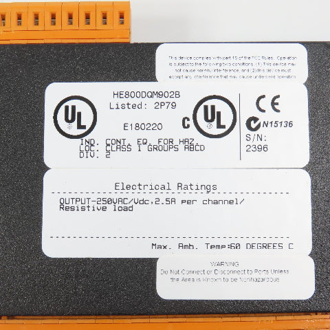 Horner HE800DQM902B 20 Point Relay Output Module