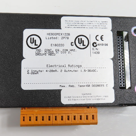 Horner HE800MIX122B 2 Channel Analog I/O Module 20mA