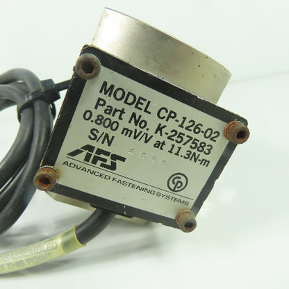 AFS K-257583 CP-126-02 Nutrunner Assembly 0.800 mV/V at 11.3N-M