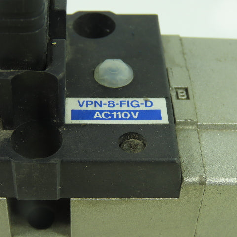 SMC VPN-8-FIG-D Pneumatic Air Dual Solenoid Valve 110VAC Coil